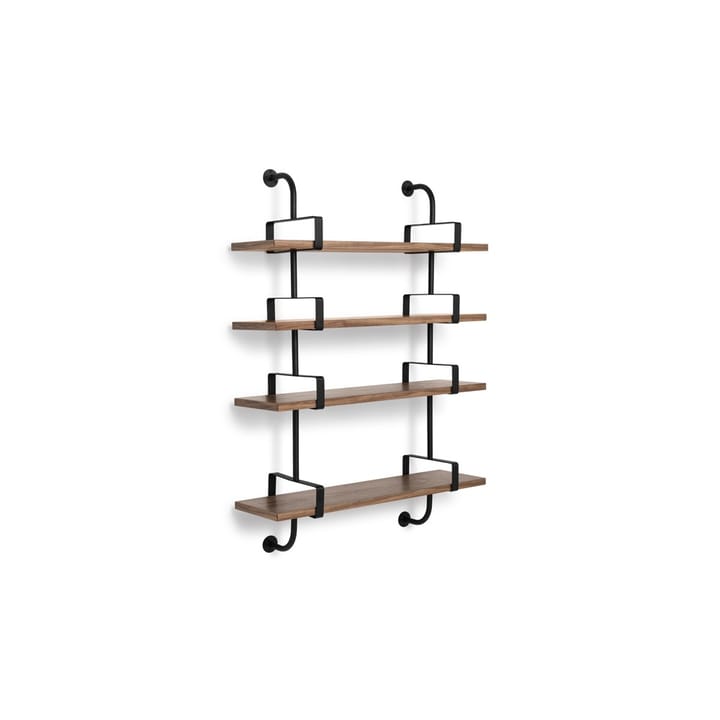 Demon wall shelf 4 levels - Walnut, 95 cm - GUBI