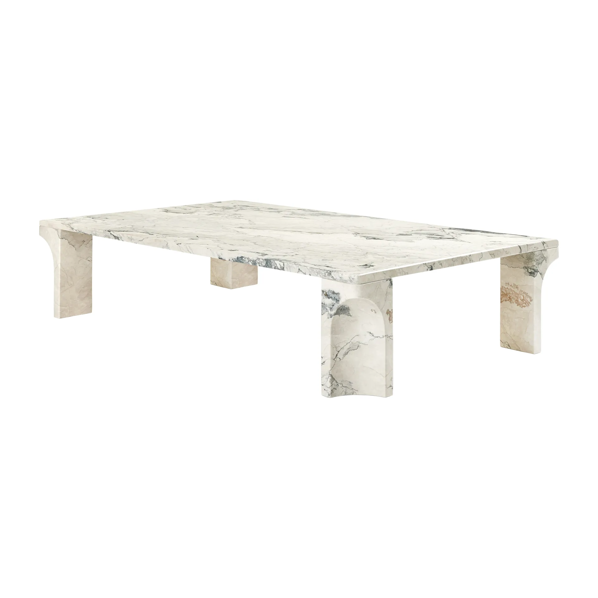 Doric coffee table 80x140 cm, Electric grey GUBI