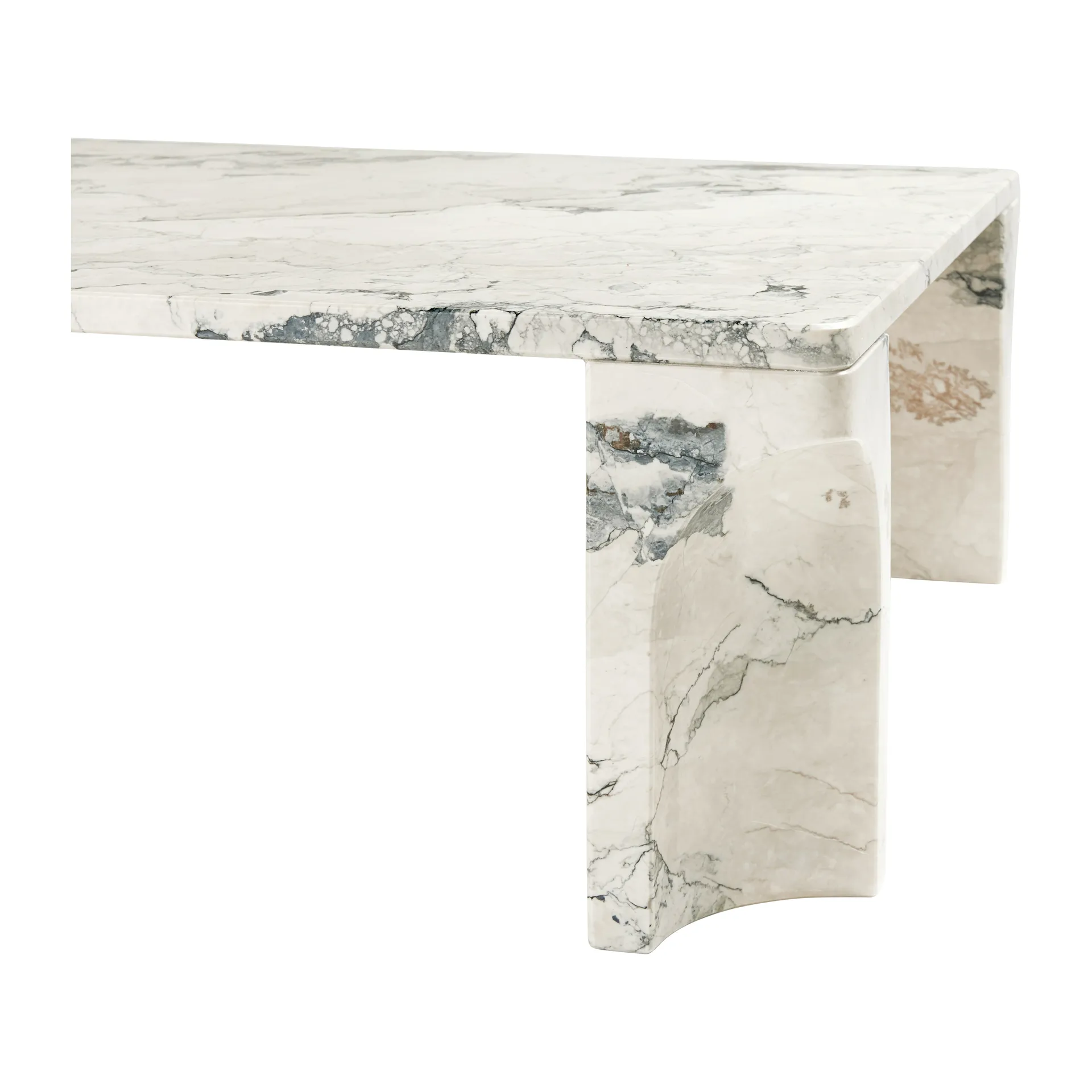 Doric coffee table 80x140 cm, Electric grey GUBI