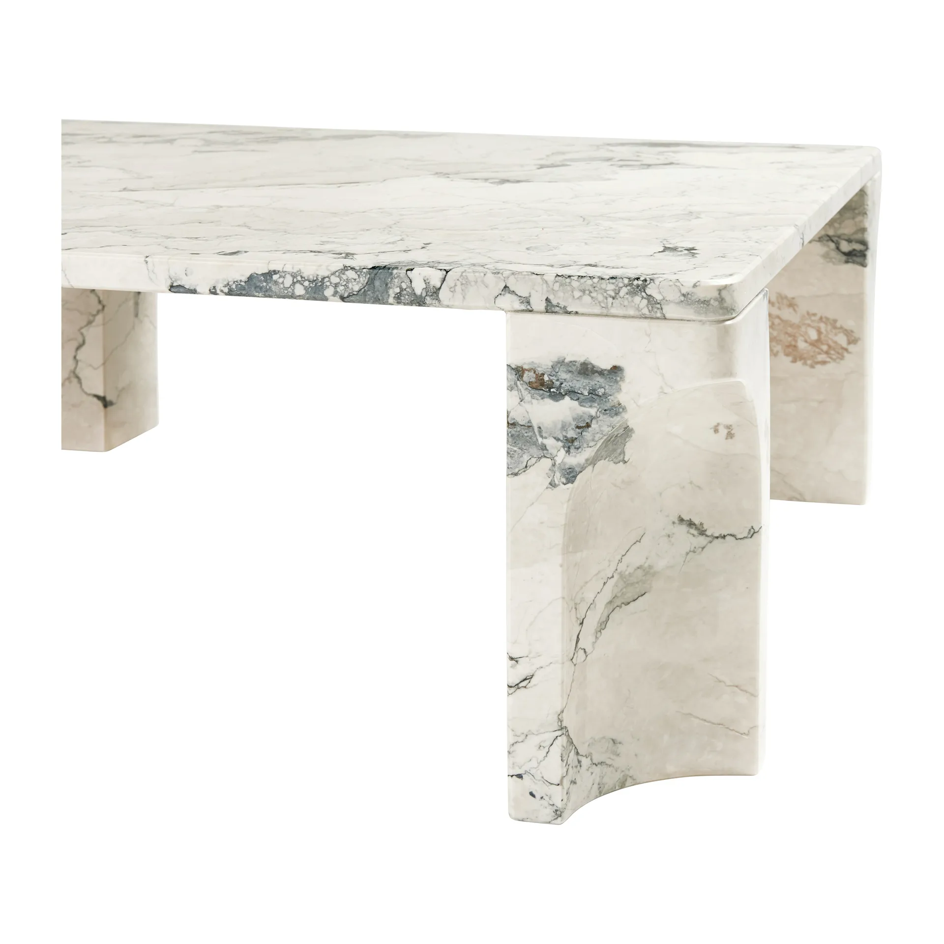 Doric coffee table 80x80 cm, Electric grey GUBI