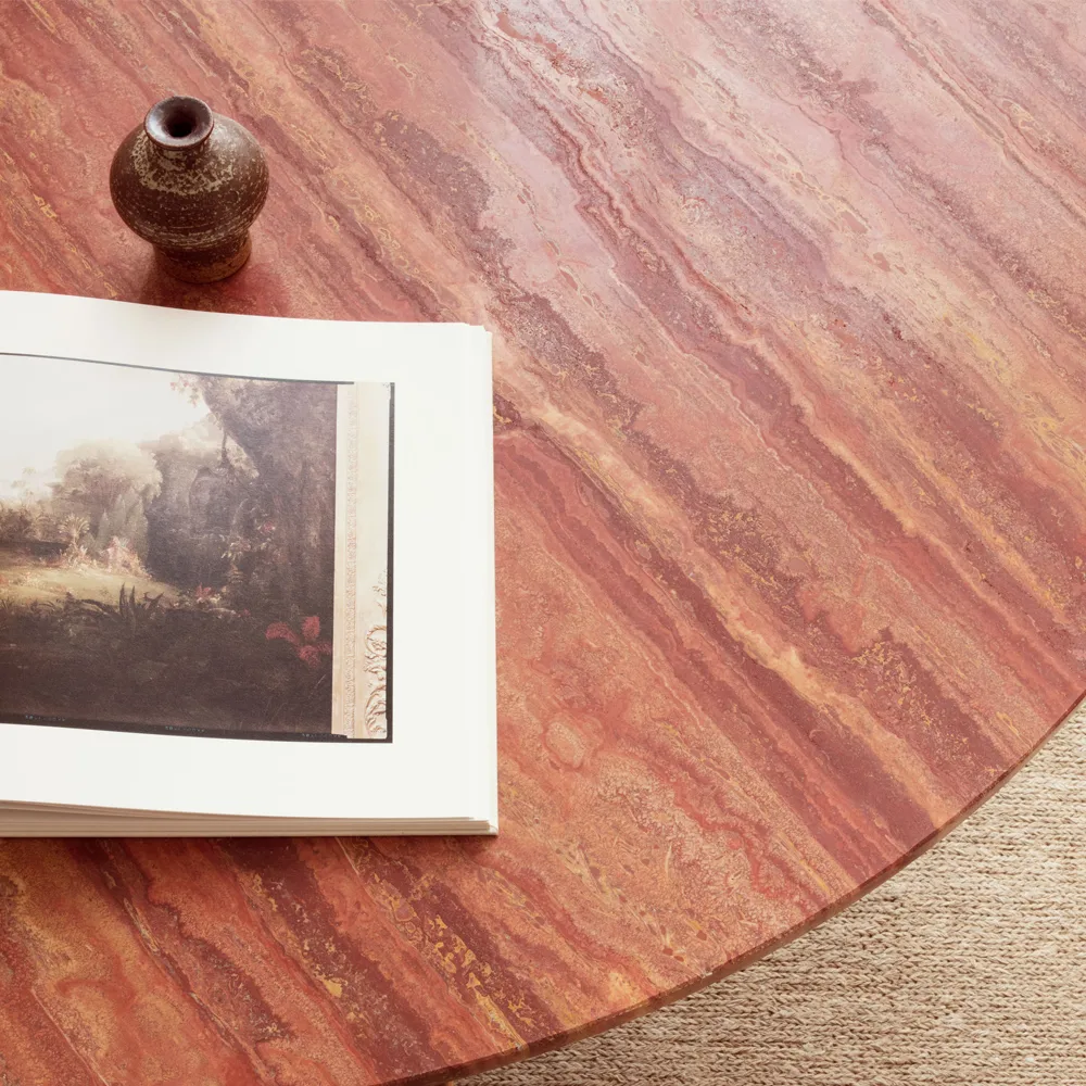 Epic coffee table, Red, Ø110 GUBI