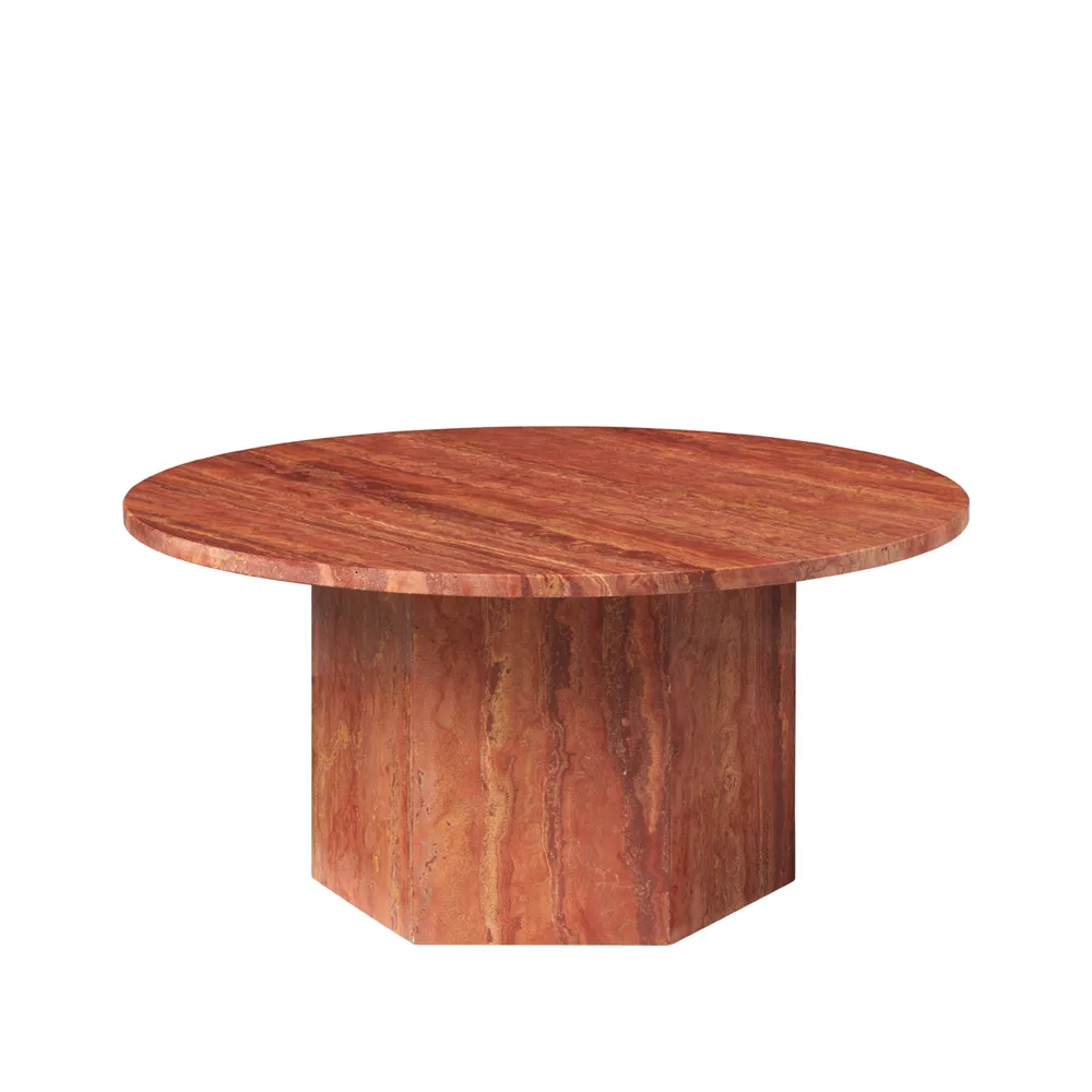 Epic coffee table, Red, Ø80 GUBI
