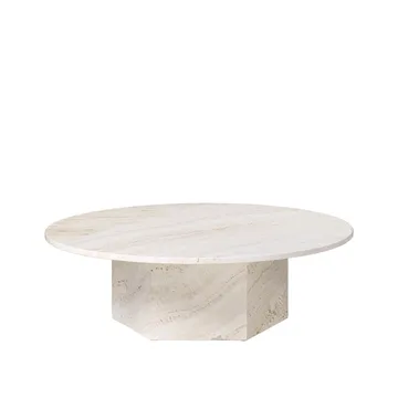 Epic coffee table - White, Ø110 - GUBI