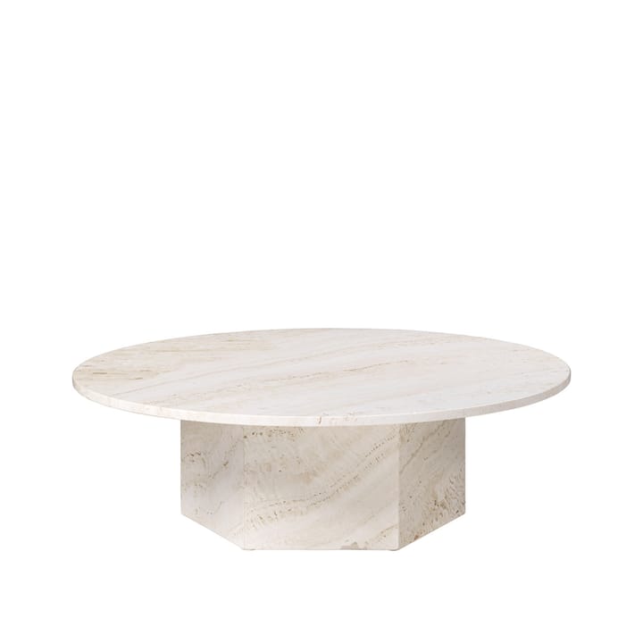Epic coffee table - White, ø110 - GUBI