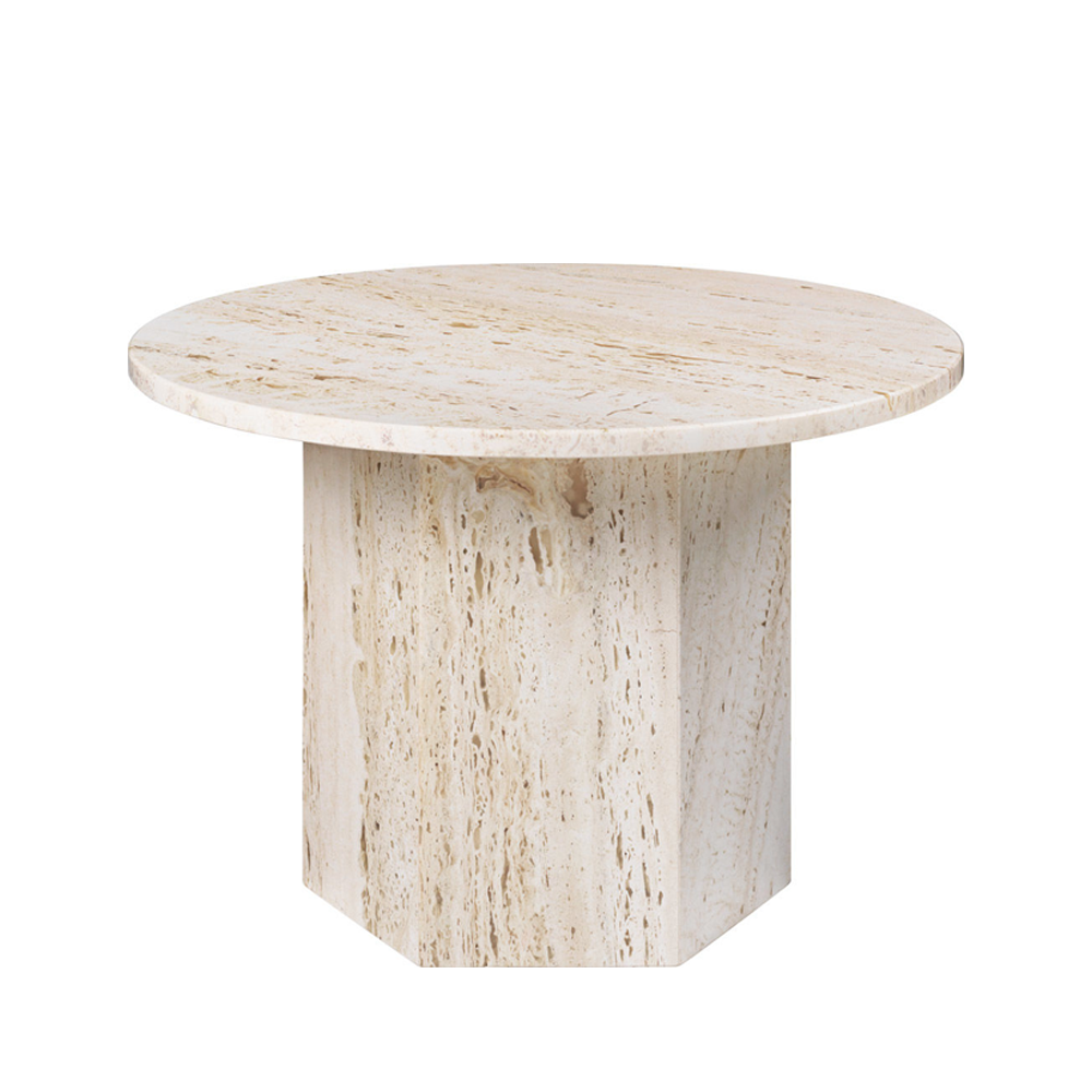 GUBI Epic coffee table White, Ø60 | Scandinavian Design | Coffee tables | White