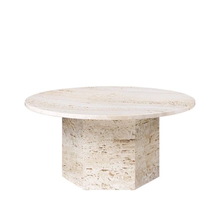 Epic coffee table - White, ø80 - GUBI