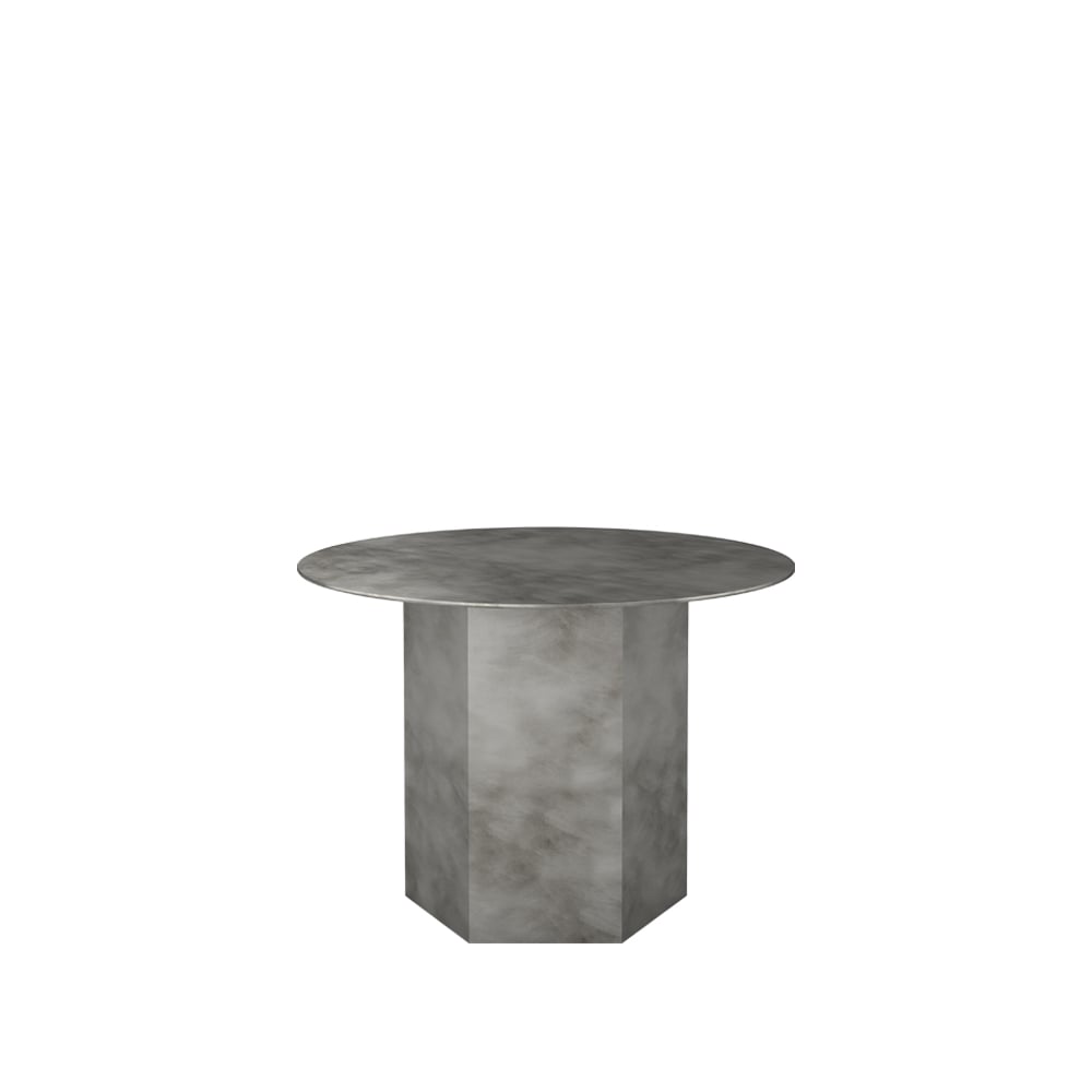 GUBI Epic Steel coffee table Misty grey, o60cm | Scandinavian Design | Coffee tables | Grey