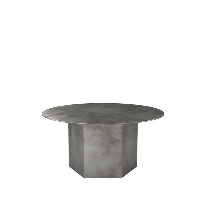 Epic Steel coffee table - Misty grey, ø80cm - GUBI