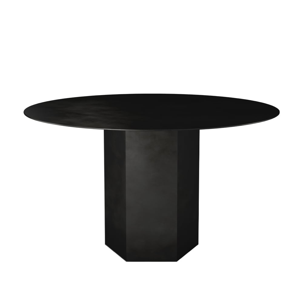 GUBI Epic Steel dining table Midnight black | Scandinavian Design | Dining tables | Black