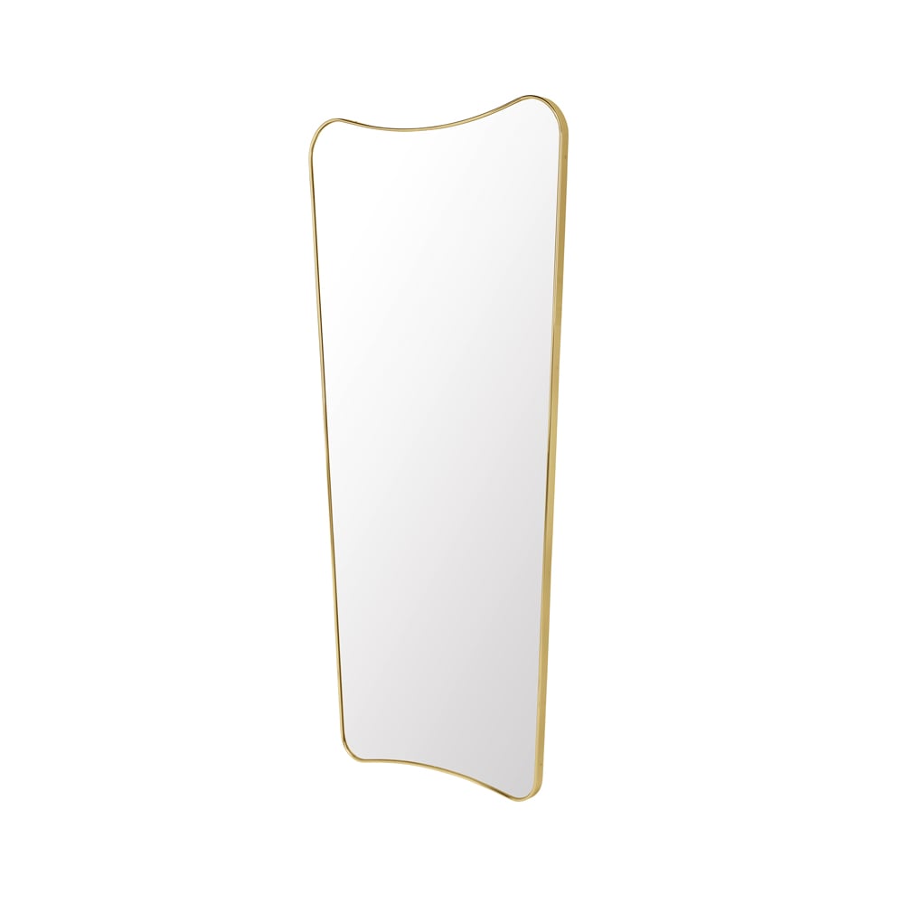 GUBI F.A.33 Mirror Brass polished, large | Scandinavian Design | Wall mirrors | Gold-coloured