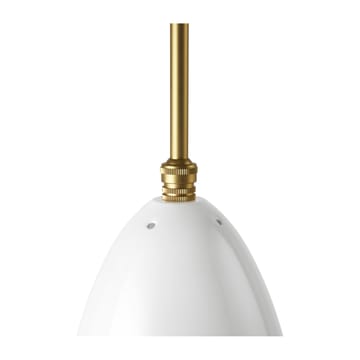 Gräshoppa ceiling lamp glossy - Alabaster white-brass - Gubi
