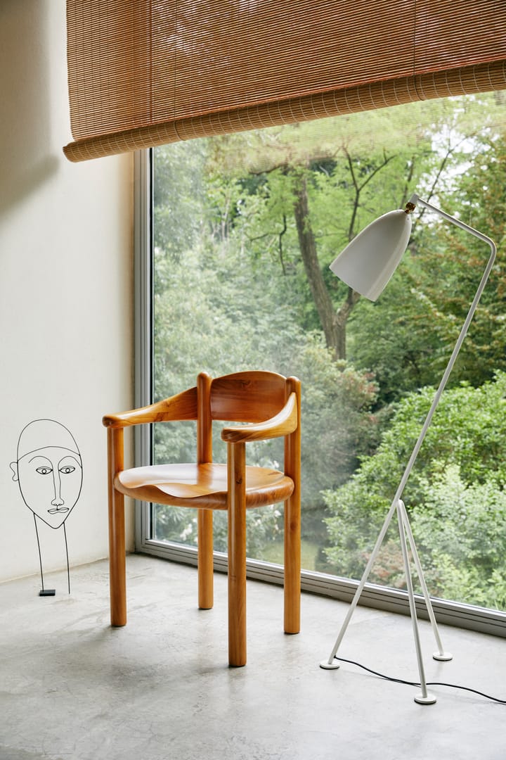 Gräshoppa floor lamp glossy, Alabaster white GUBI
