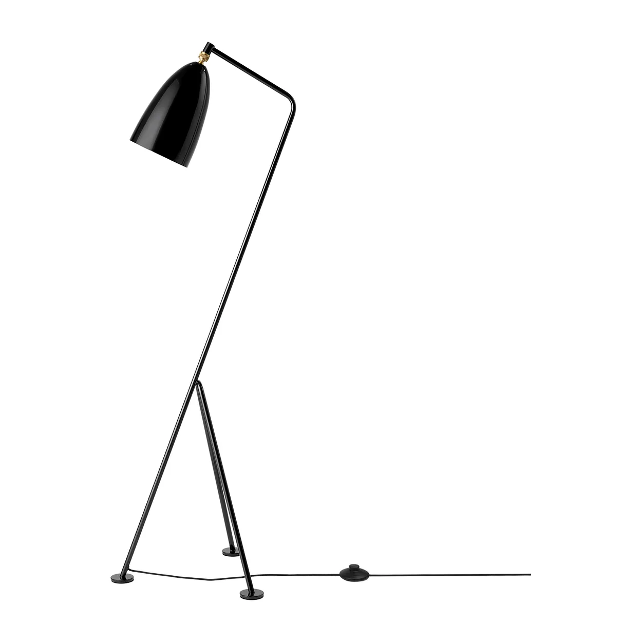 GUBI Gräshoppa floor lamp glossy Black | Scandinavian Design | Floor lamps | Black