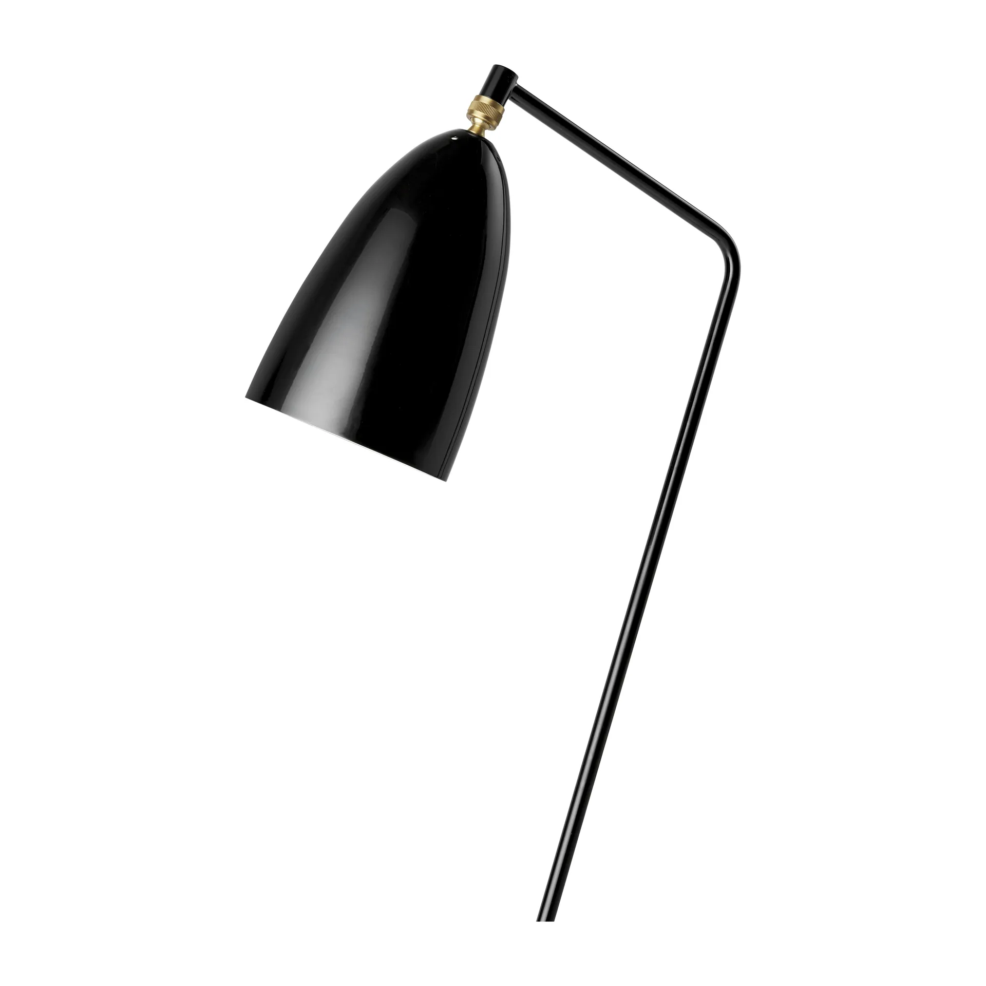Gräshoppa floor lamp glossy, Black GUBI