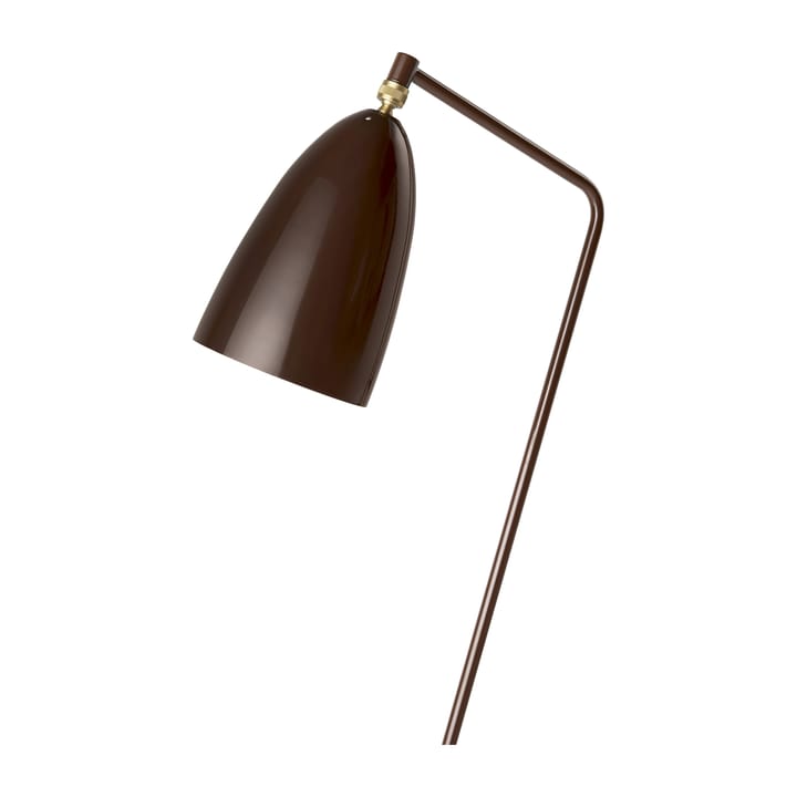 Gräshoppa floor lamp glossy, Walnut brown GUBI