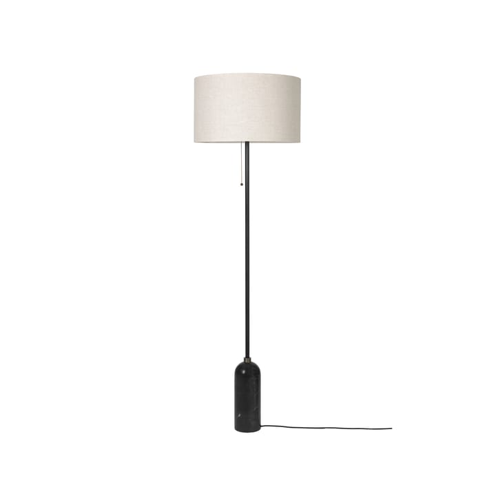 Gravity floor lamp - Black marble/canvas - GUBI