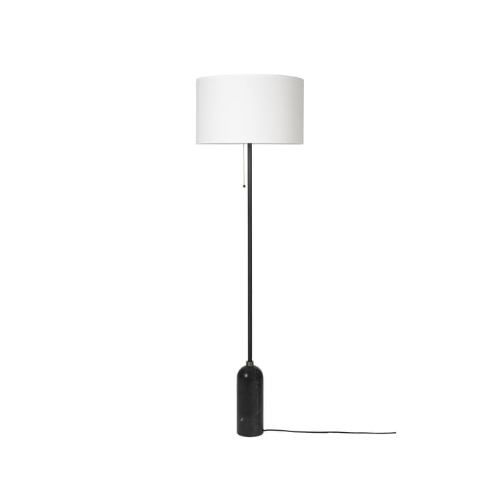 Gravity floor lamp - Black marble/white - GUBI