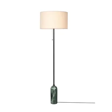 Gravity floor lamp - Emerald marble-canvas - GUBI