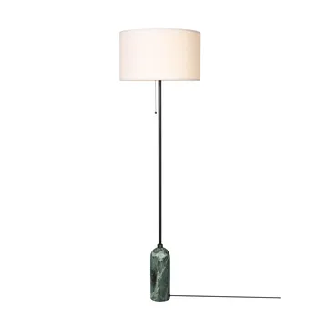 Gravity floor lamp - Emerald marble-white - GUBI