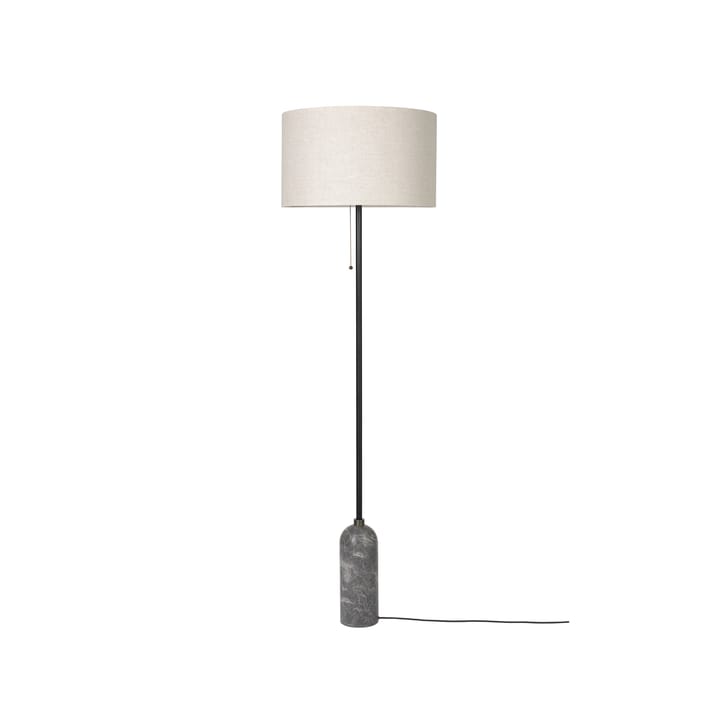 Gravity floor lamp - Grey marble/canvas - GUBI