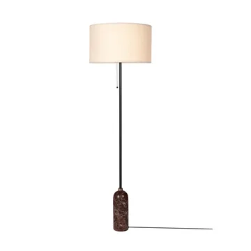 Gravity floor lamp - Maroon marble-canvas - GUBI