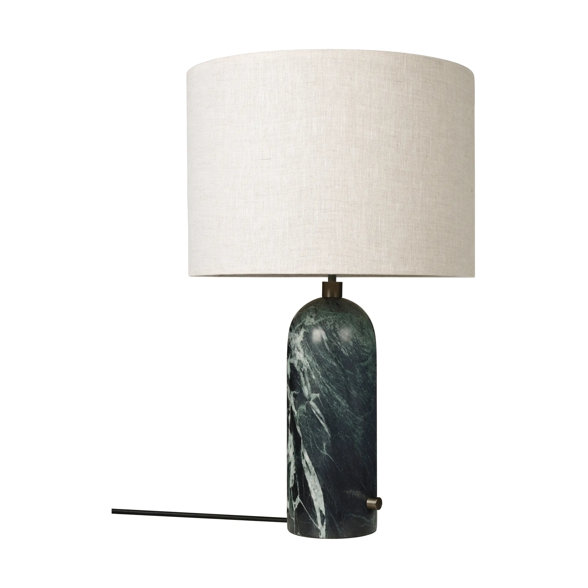 Gravity L table lamp, Emerald marble-canvas GUBI