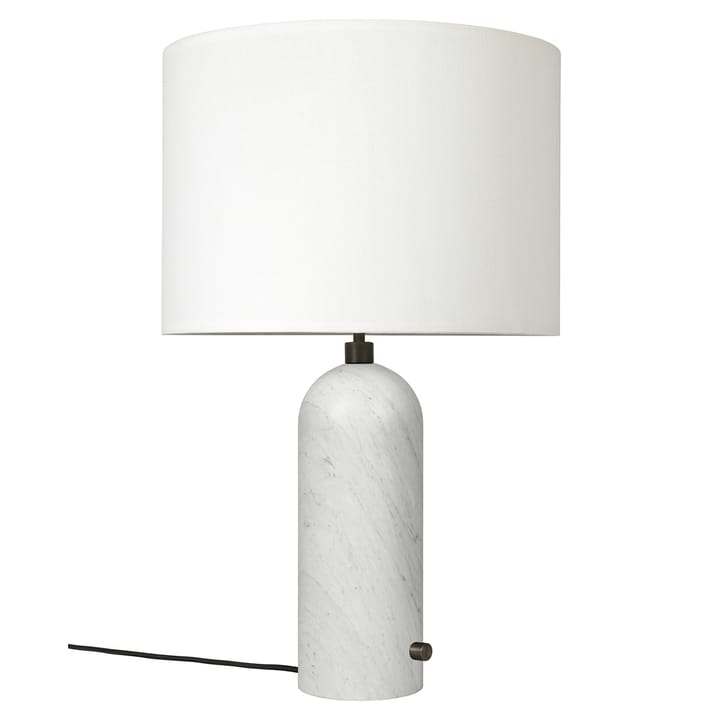 Gravity L table lamp - white marble-white - GUBI