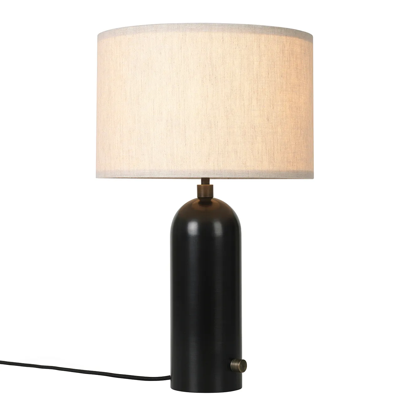 Gravity S table lamp, black-canvas GUBI
