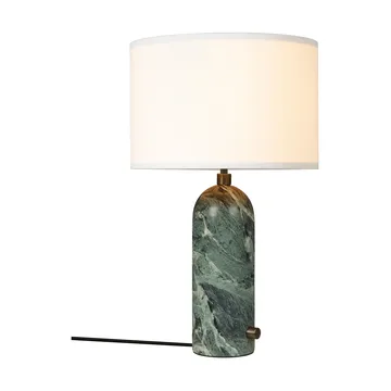 Gravity S table lamp - Emerald marble-white - GUBI