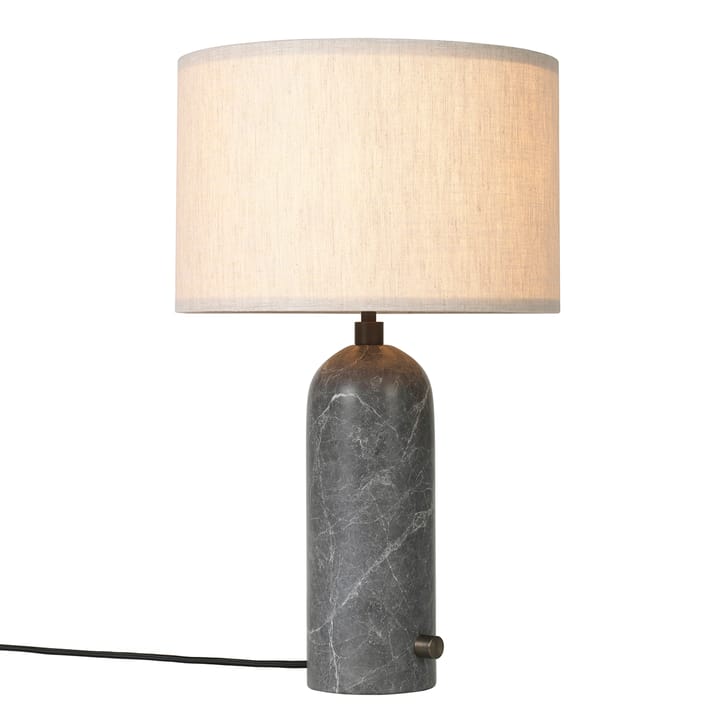 Gravity S table lamp - grey marble-canvase - GUBI