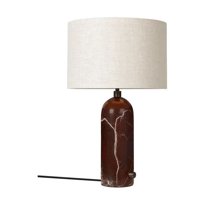 Gravity S table lamp - Maroon marble-canvas - GUBI