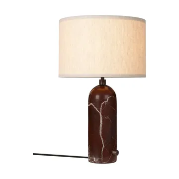 Gravity S table lamp - Maroon marble-canvas - GUBI