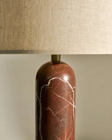 Gravity S table lamp - Maroon marble-canvas - GUBI