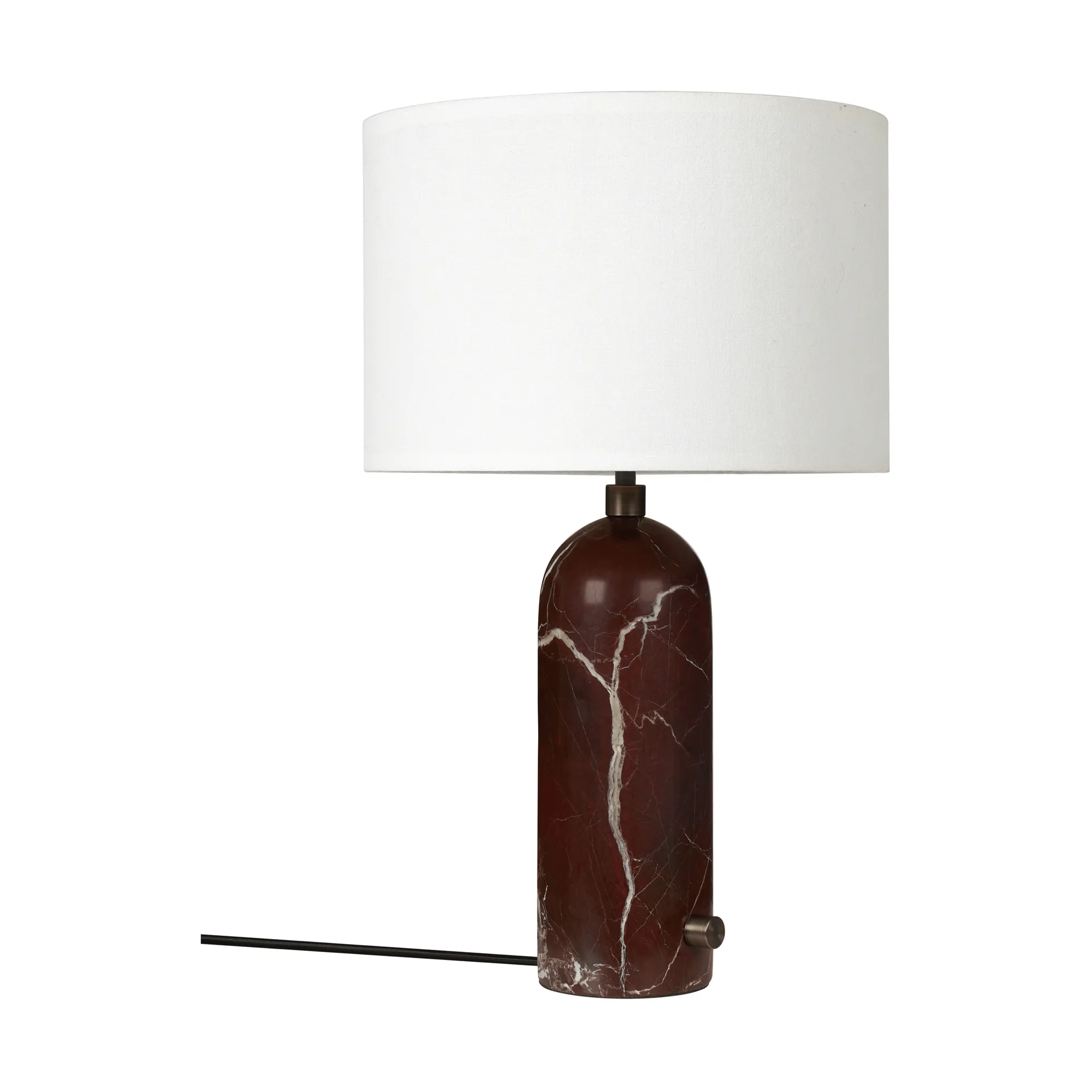 Gravity S table lamp, Maroon marble-white GUBI