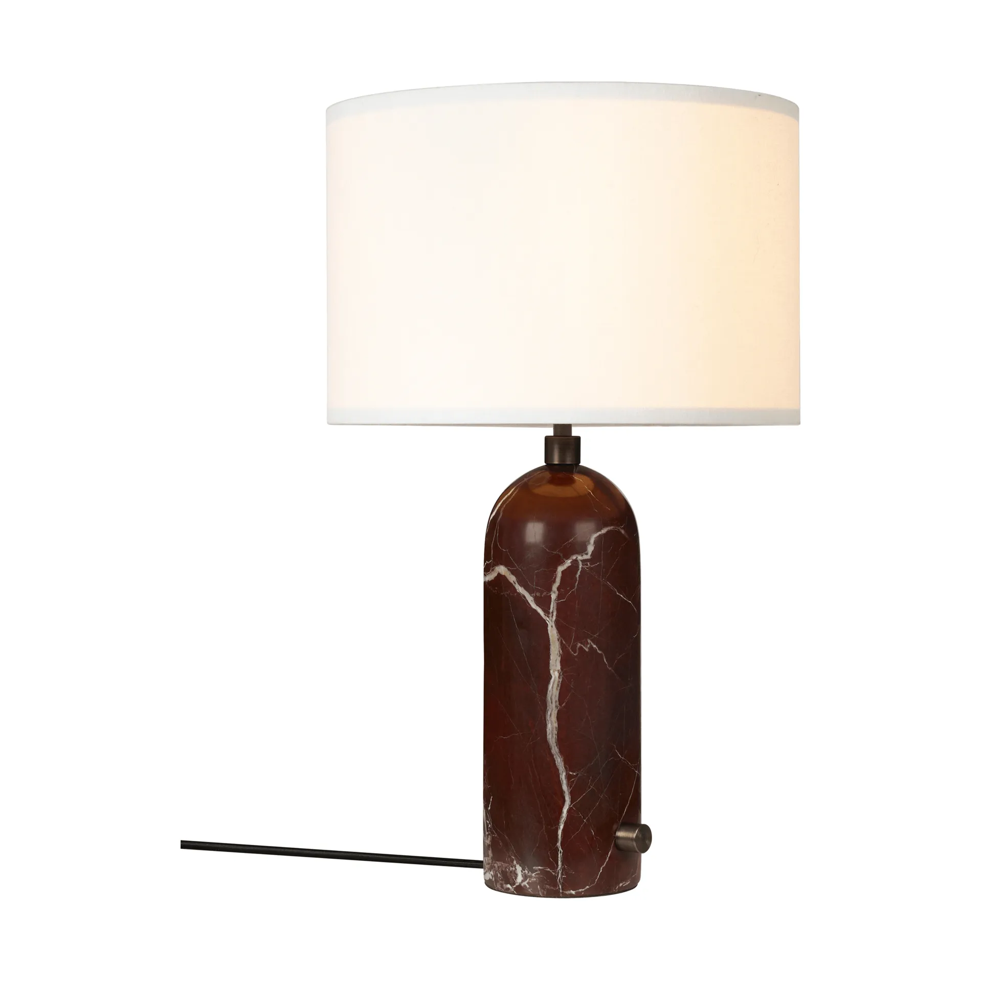 Gravity S table lamp, Maroon marble-white GUBI
