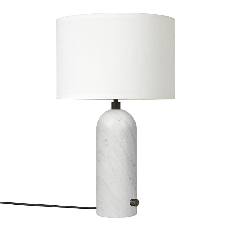 Gravity S table lamp - white marble-white - GUBI