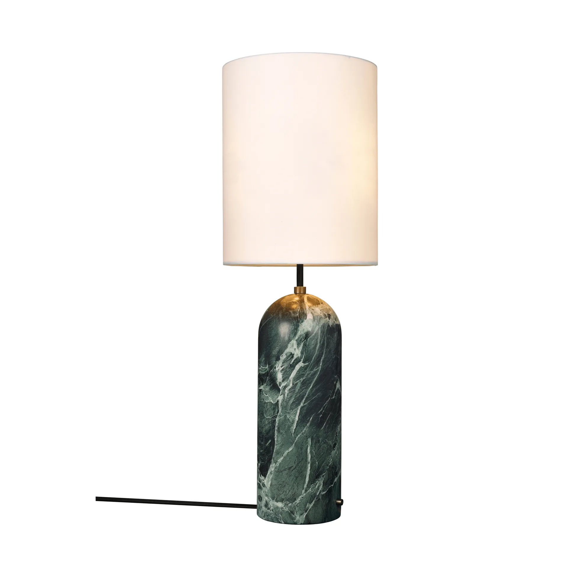 Gravity XL floor lamp, Emerald marble-white GUBI