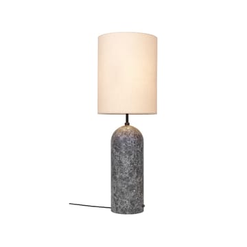 Gravity XL floor lamp - Grey marble/canvas, high - GUBI