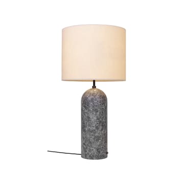 Gravity XL floor lamp - Grey marble/white, low - GUBI