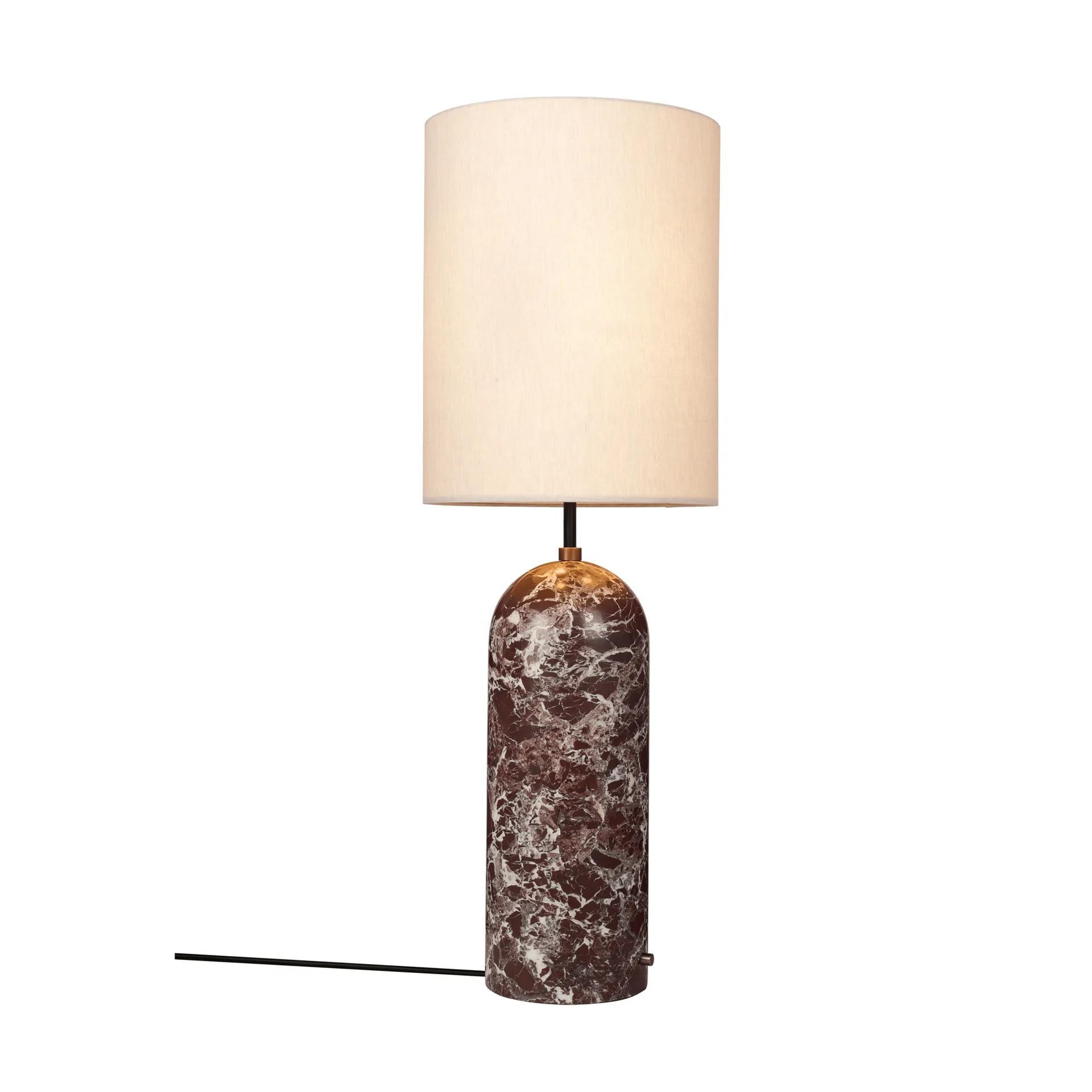 Gravity XL floor lamp, Maroon marble-canvas GUBI