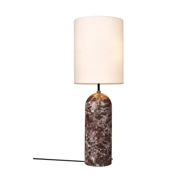 Gravity XL floor lamp - Maroon marble-white - GUBI