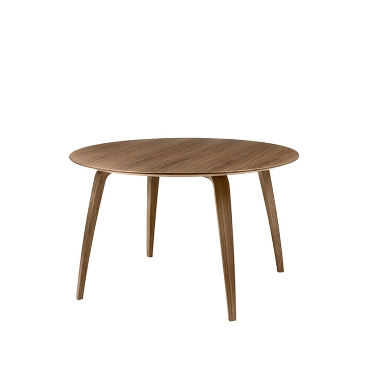 Gubi round dining table - American walnut - GUBI