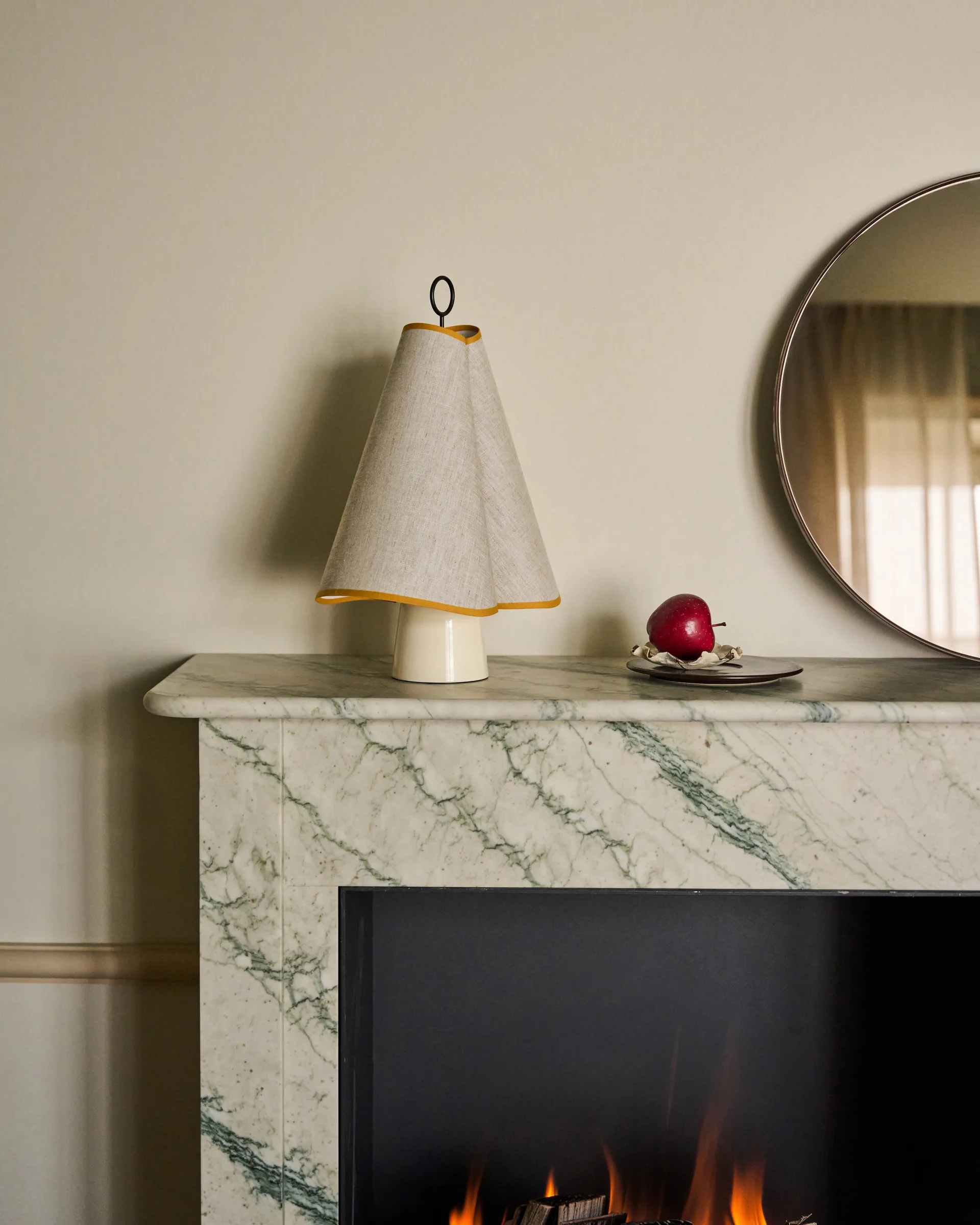 Hornbæk portable table lamp, Poppy yellow GUBI