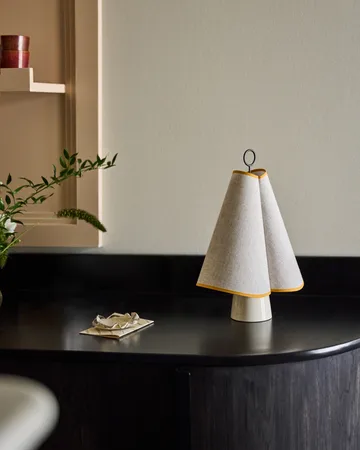 Hornbæk portable table lamp - Poppy yellow - GUBI