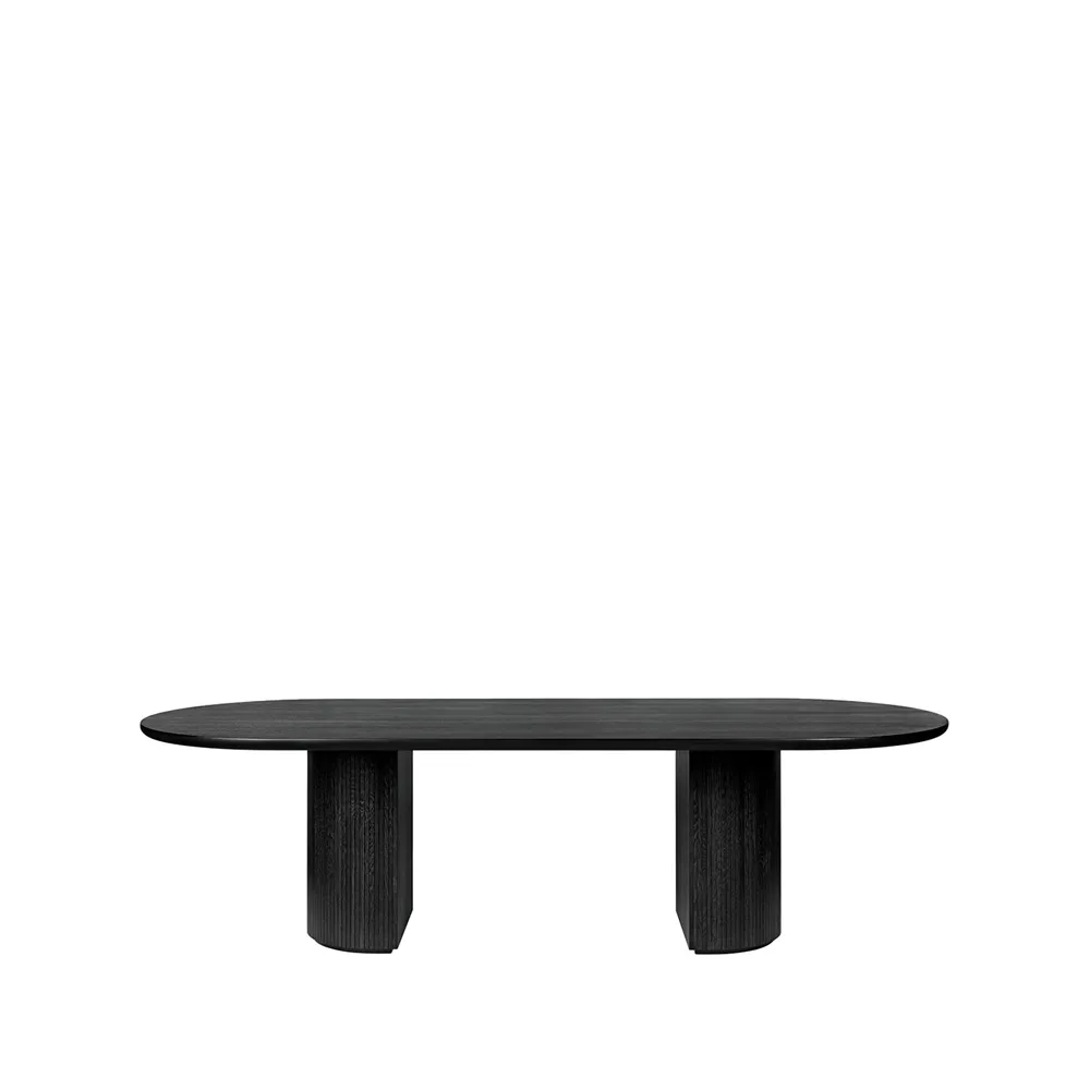 Moon dining table ellips, Oak brown/black stained GUBI