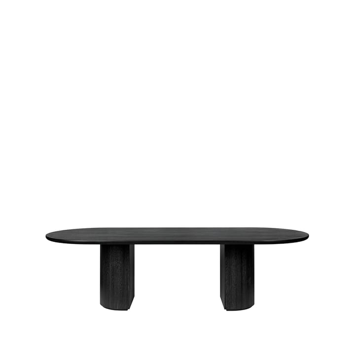 Moon dining table ellips - Oak brown/black stained - GUBI