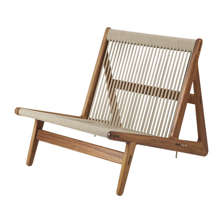 MR01 Initial outdoor lounge chair - Oiled iroko wood - GUBI