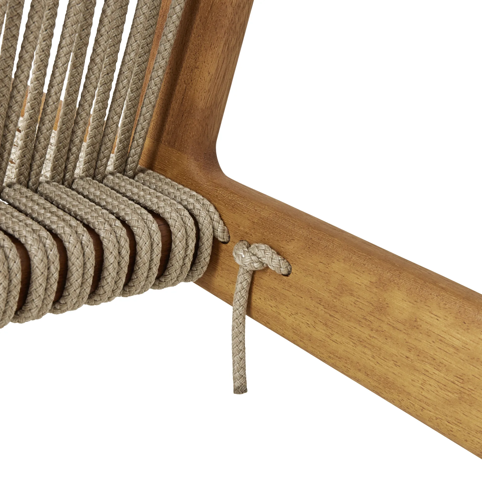 MR01 Initial outdoor lounge chair, Oiled iroko wood GUBI