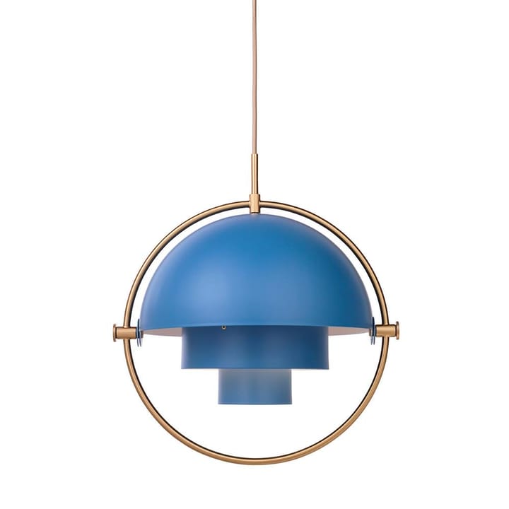 Multi-Lite ceiling lamp - brass-blue - GUBI