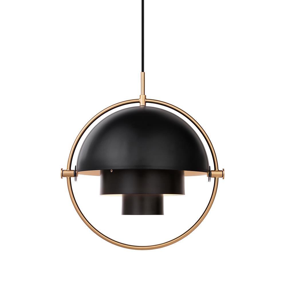 GUBI Multi-Lite ceiling lamp brass-coal black | Scandinavian Design | Pendant lamps | Black